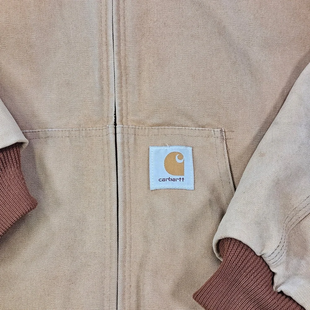 Carhartt JR106 Duck Thermal Lined Active Jac Hooded Jacket Carhartt Brown 6XL